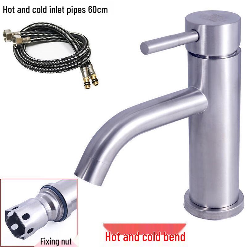 304 Stainless Steel Single Cold Water Basin Faucet