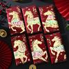 6Pcs Gold Foil Design New Year Red Packets Lucky 2026 Luck Money Bag Red Envelopes  Spring Festival