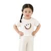 Korean Summer Girls' Sweet T-shirt & Stylish 7-Point Pants Set - Short Sleeve Children's Wear Two-Piece