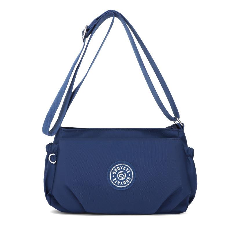 Damentasche Sommer neue Nylontasche plissierte Schultertasche Trend Mutter Umhängetasche Handy kleine quadratische Tasche