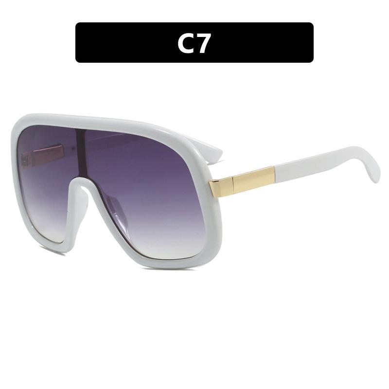 JYL Oversized One-Piece Sunglasses UV400 Unisex Punk Big Frame / 3243