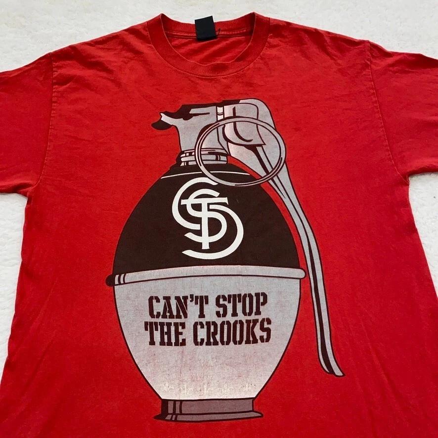 

CAN T STOP THE CROOKS & CASTLES T-Shirt LARGE soft streetwear skateboard M