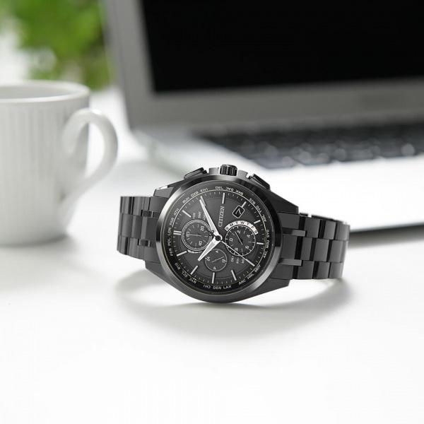 CITIZEN Attesa Black Titanium AT8044-56E Black Dial Men's Watch