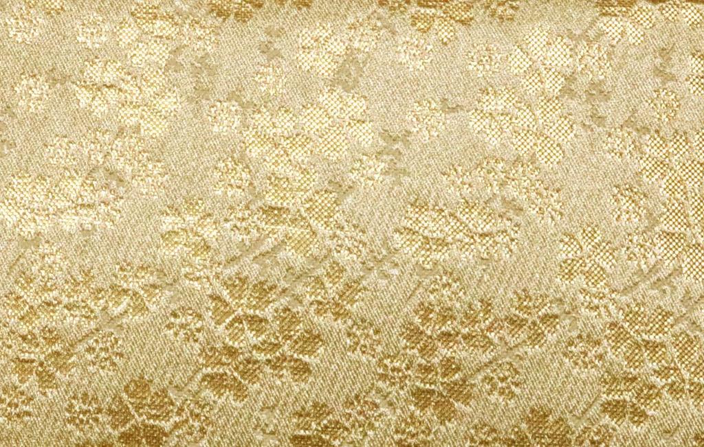 Gold Nishijin Woven Wallet Cowhide Long Wallet Wallet Nishijin Woven Kyoto Long Wallet Round Zip Round Zipper Coin Purse Long Wallet Large Capacity