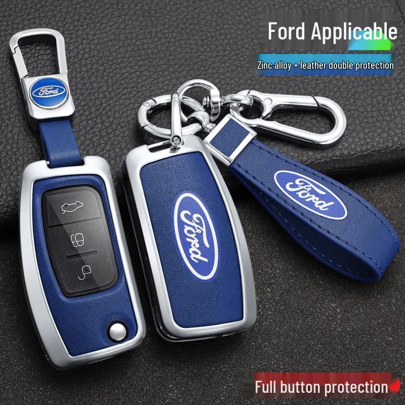 Key Case Cover Shell for Ford Fiesta, Focus (2009-2014), and 17 Years Ecosport Models