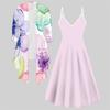 3D  Printed  Set Dress Coat ,  Double Spelling with Diverse Colors and Shapes  Fashion Print,suitable for Various Scene Fashion Styles
