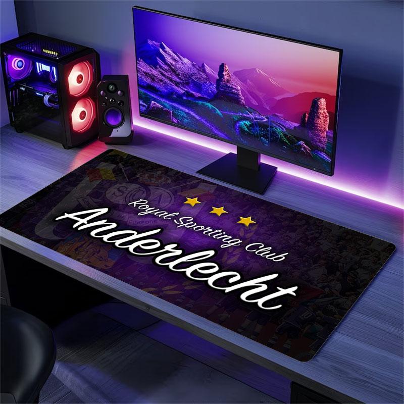 Royal Sporting Club Anderlecht Mouse Pad, Large Gaming Desk Mat, Non-slip XXL Mousepad for Laptop & Tablet, Mini PC Playmat with Stitched Edges