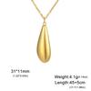 Cazador Water Drop Tear Drop Women's Necklace Stainless Steel Trendy Jewelry Minimalist Choker Chain 2026 Wedding Party Gift