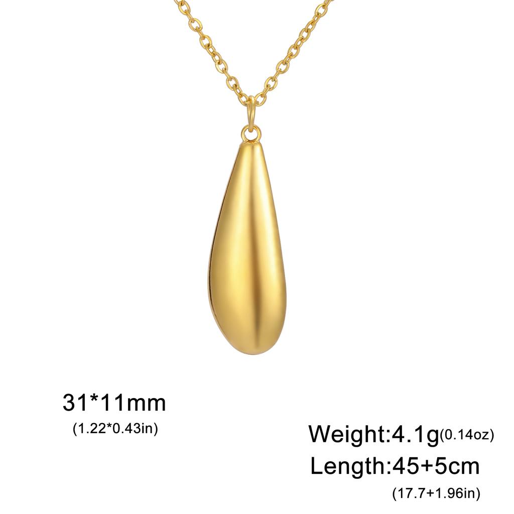Cazador Water Drop Tear Drop Women's Necklace Stainless Steel Trendy Jewelry Minimalist Choker Chain 2026 Wedding Party Gift