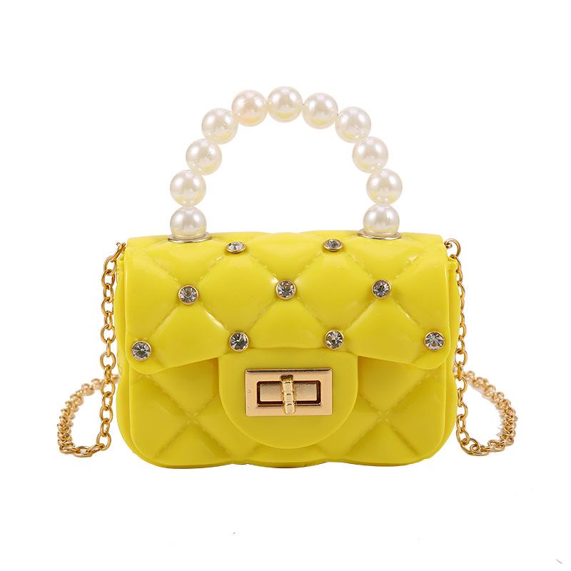 Summer Women's Argyle Pearl Handbag - Jelly Crossbody/Shoulder Bag