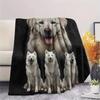 1PC Cute pets Print Flannel Blanket, High quality Comfortable for All Seasons, Home Decor, Warmth and Comfort, Perfect for Christmas Gifts