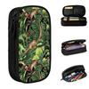 Jungle Dinosaur Pencil Case Stegosaurus Cretaceous Brachiosaurus Animal Pencilcases Pen for Student Bag School Supplies Gift