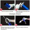 7000 PSI Oil Grease Gun Kit Manual Pistol Grip Heavy Duty High Pressure Pump 400CC Greasing Injection Maintenance Tool