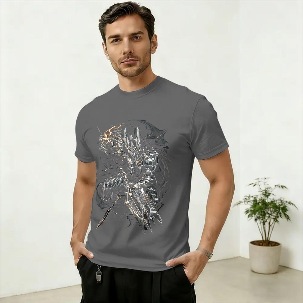 SAURON Art Cotton T Shirt For Unisex Summer Awesome T Shirts Round Neck Leisure Tees Oversized Hot Sale Clothing