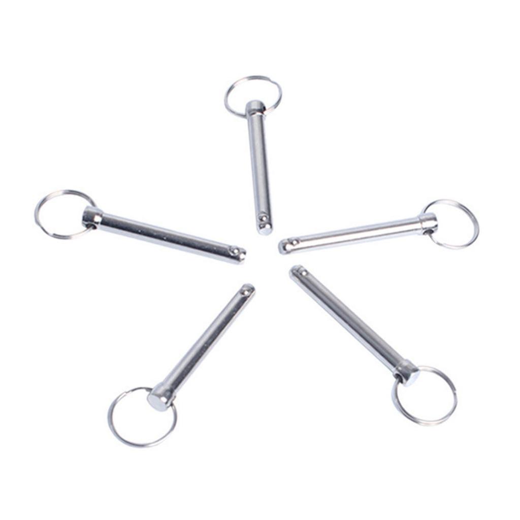 Pack Of 10 Carbon Steel Quick Release Pins 8x60mm Ball Head Locking Pin for Easy and Durable Use