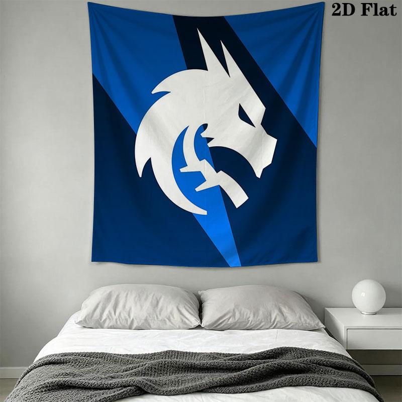 Team Spirit Wall Hanging Printed Fabric Blanket Decorative Tapestries for Bedroom Living Room Home Decor