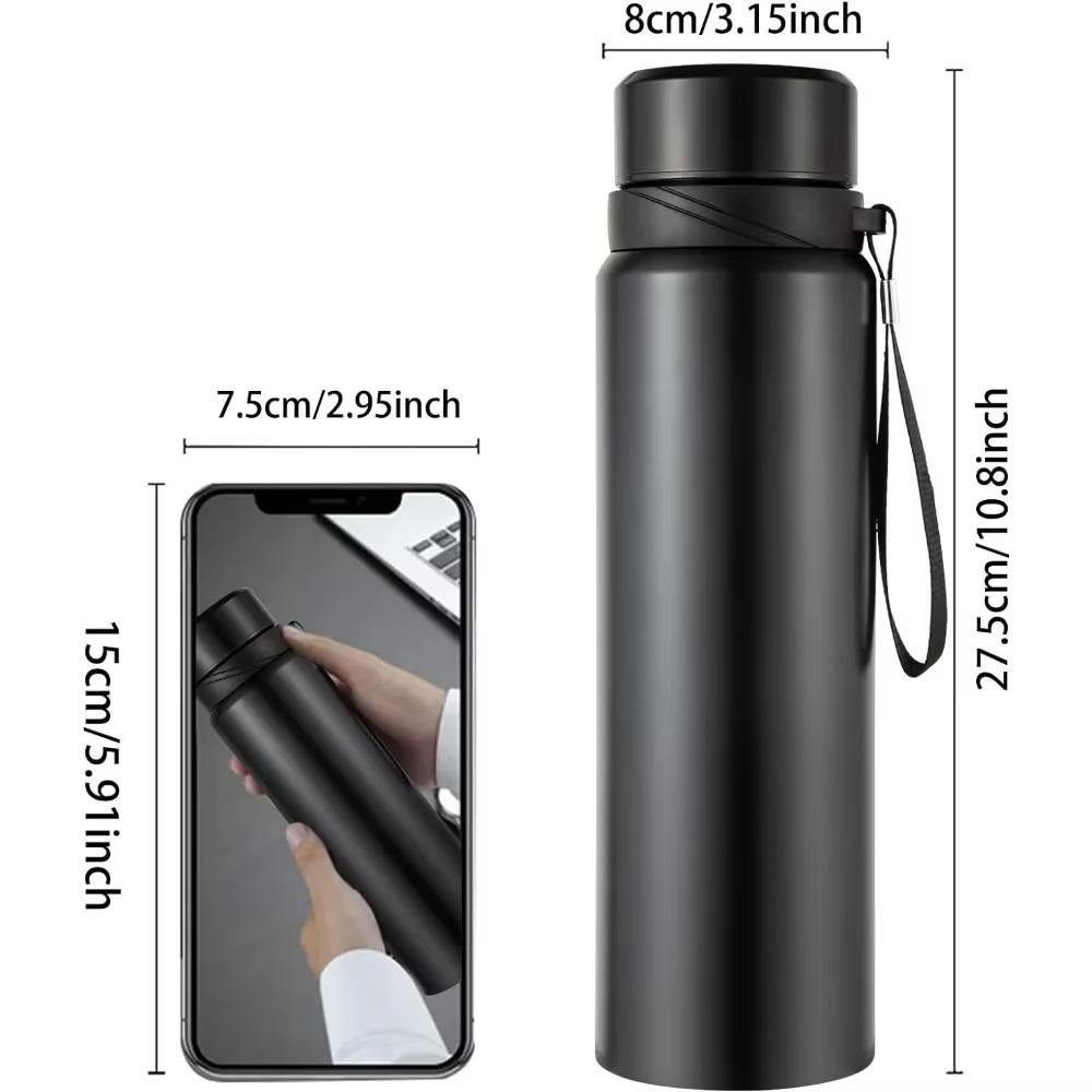 1L Edelstahl Thermos Wasserflasche für das Fahrzeug Kalt- und Heißwasserflasche Thermoskanne für Wasser Tee Vakuumflaschen