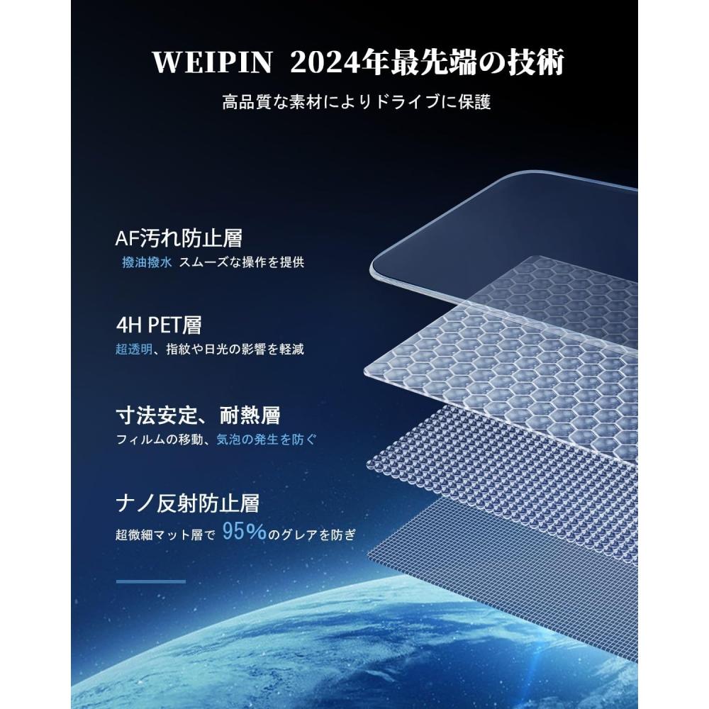 Weipin 10.5 Inch Ultra Clear Anti Reflection High Sensitivity Touch 2 Pack For 4