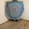 Small Mandala Roundie Cotton Art (130cm) – Classic Blue