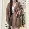 Women's Mid-length Sweater Cardigan V-neck Loose Knitted Jacket