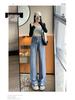 Tencel Soft Denim High Waist Nostalgic Blue Wide Leg Women's Jeans, Summer 2025