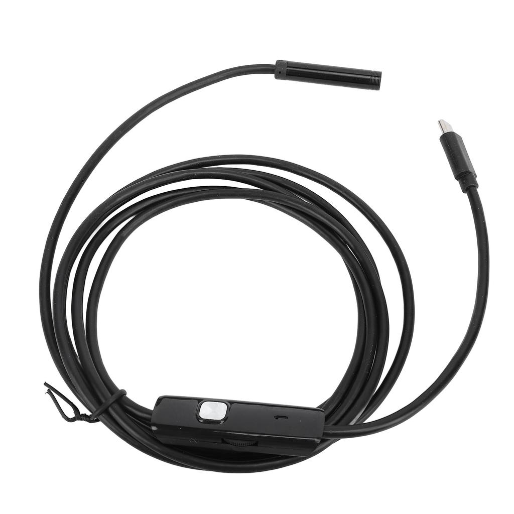 7mm Diameter 2m Cable Industrial Endoscope Type C USB MicroUSB Inspection Camera for Mechanical Internal Structure