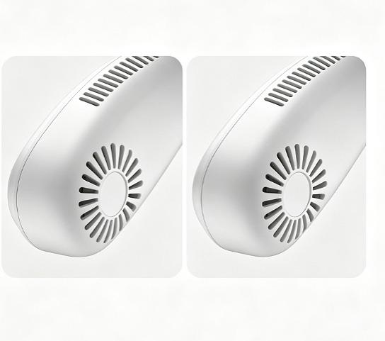 2023 USB Rechargeable Bladeless Neck Fan, Portable Hands-Free Outdoor Hanging Fan with Negative Ions