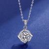 Tancise S925 Sterling Silver Moissanite Luxury Personality Pendant Necklace Women's Classic Tide Necklace Necklace Party Gift