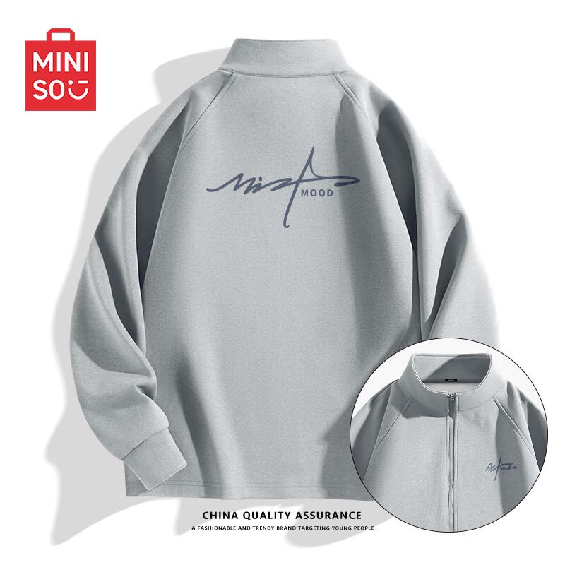 

MINISO Men s Heavyweight Anti-Static Stand-Collar Jacket L