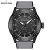 NORTH EDGE MACH Solar Power Quartz Watch Men Waterproof 50M Men's Pilot Sports Swimming Wristwatches Luminous 180+ Days Standby