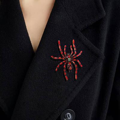 Big Spider Brooch, European and American, Personality, Exaggeration, Pin, Fashionable, High-end, Light Luxury, Versatile