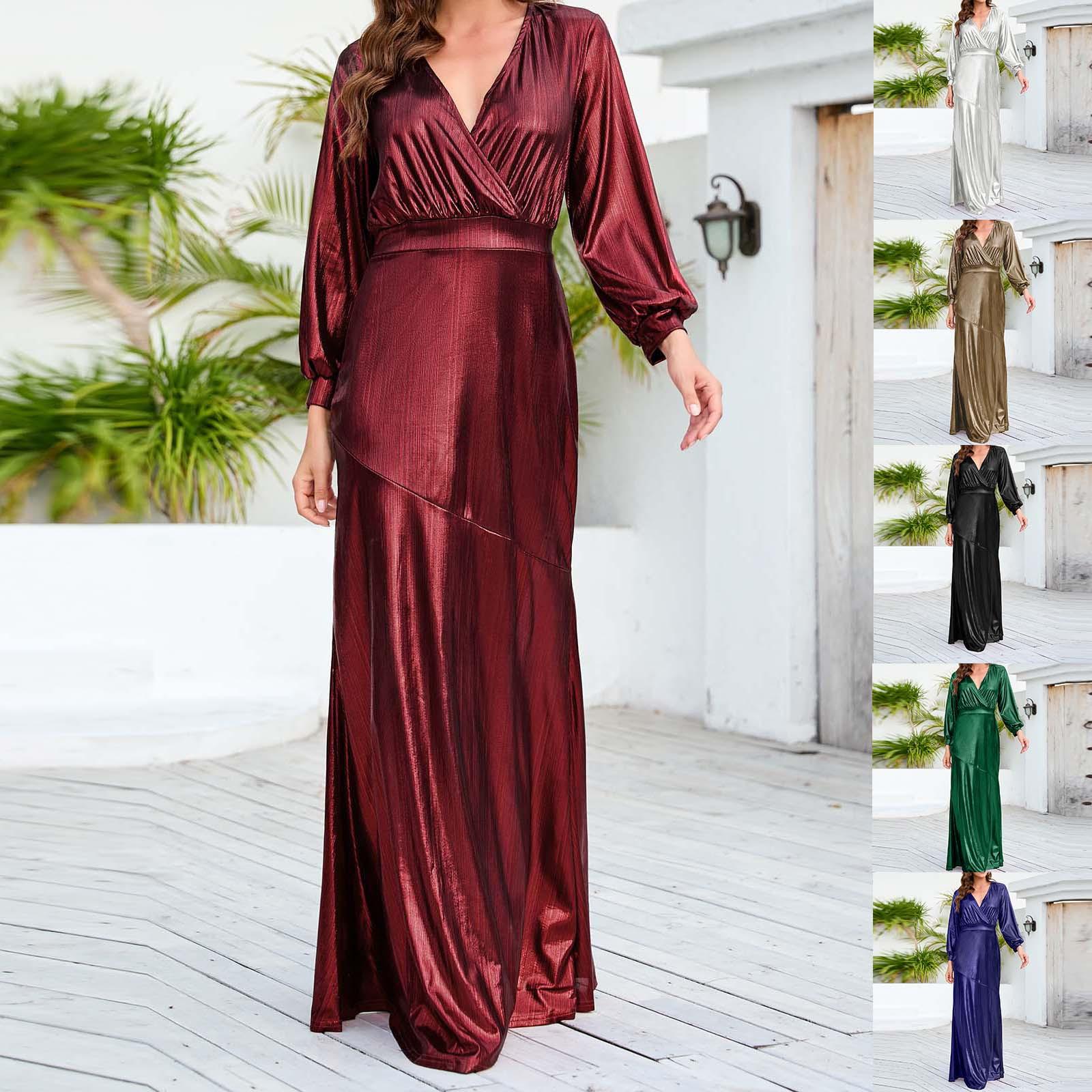 

Женская мода сплошной цвет без рукавов полное платье слинг сексуальное платье с v-образным вырезом