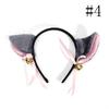 Cute Cat Fox Ears Headband Bell Bow Cosplay Halloween Party Fancy Costume