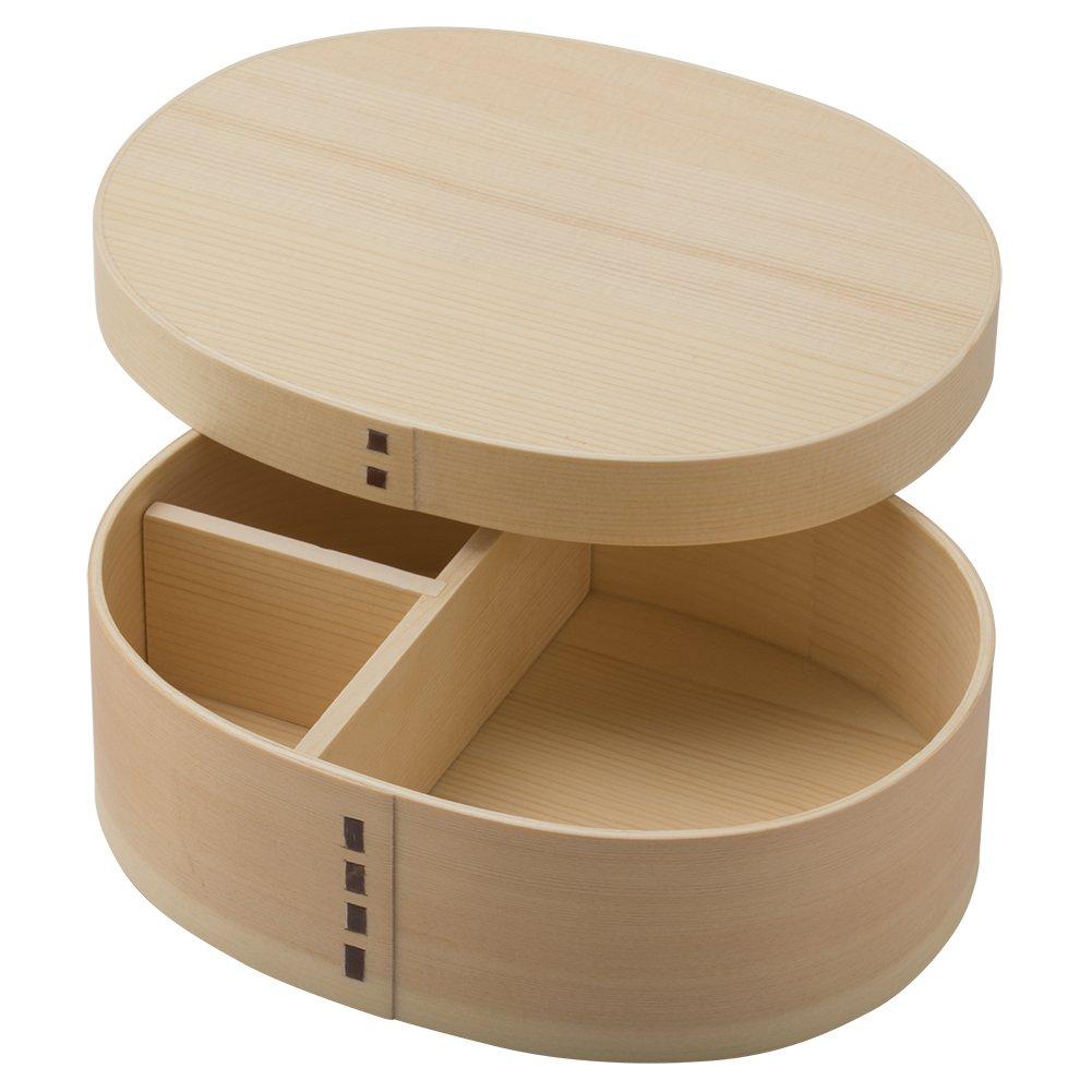 Nagao Magewappa Large Single Tier Bento Box Natural FH05W