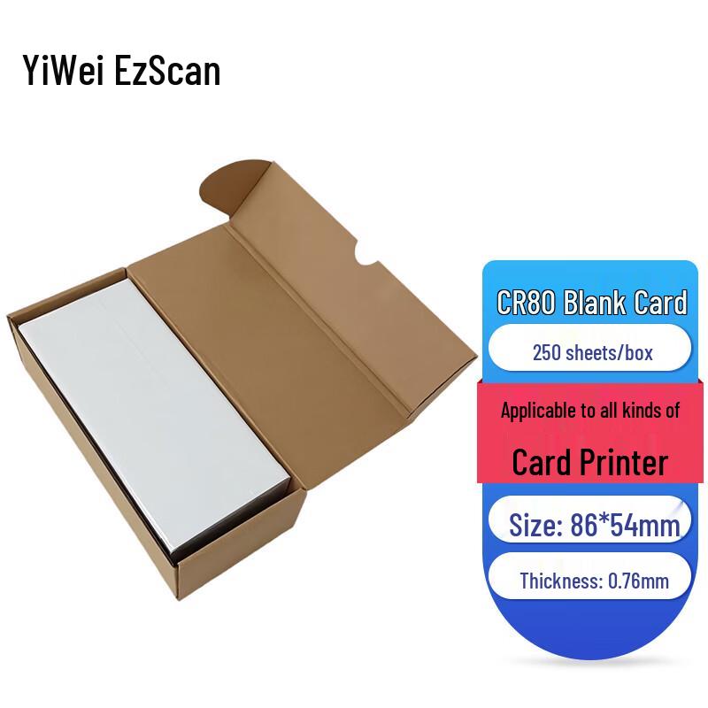 Ezscan CR80 Пустые ПВХ ID-карты 86x54 мм