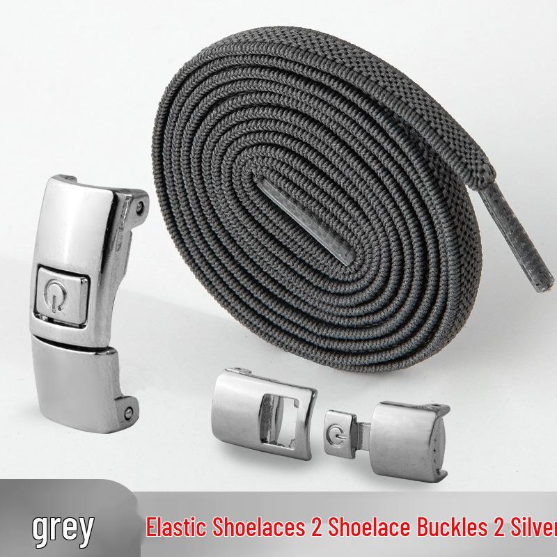 Mesh No-Tie Shoelaces with Interlock Buckle for Men & Women