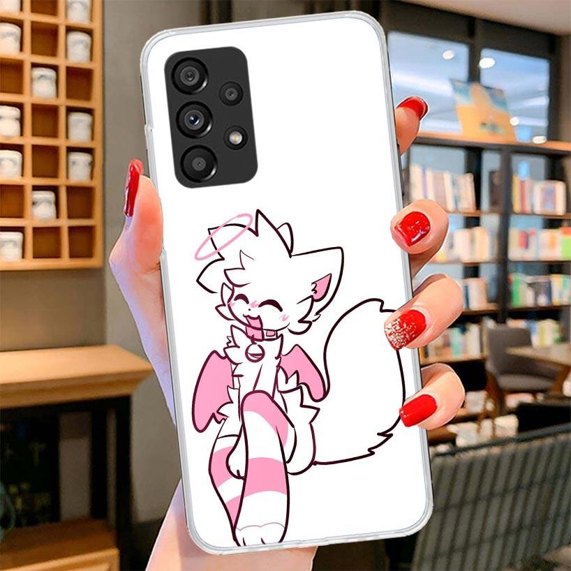 Boykisser Cat Phone Case For Samsung Galaxy A12 A22 A32 A52 A72 A02S Phone Case Note 20 Ultra 10 S10 Plus A51 A71 A50S A20S A10S