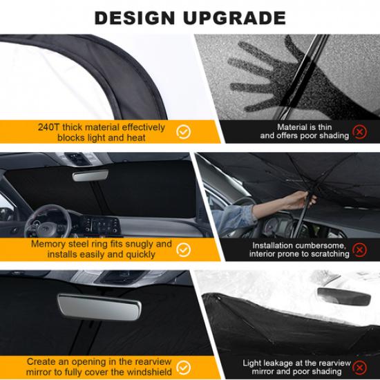 Windshield Sun Shade UV Block Shield For Hyundai Elantra -2025 Sun Visor