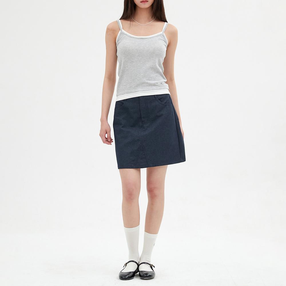 Elssibeui Layered Sleeveless Knit Top_Gray