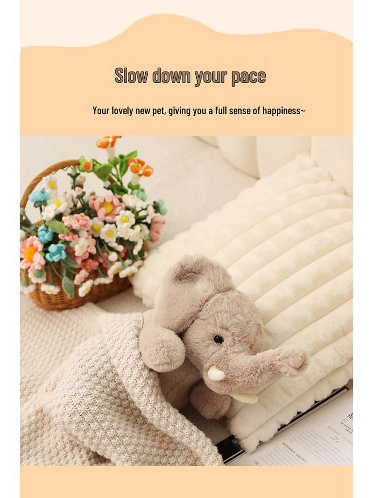 Soft Elephant Plush Toy - Adorable Baby Doll Gift for Birthdays