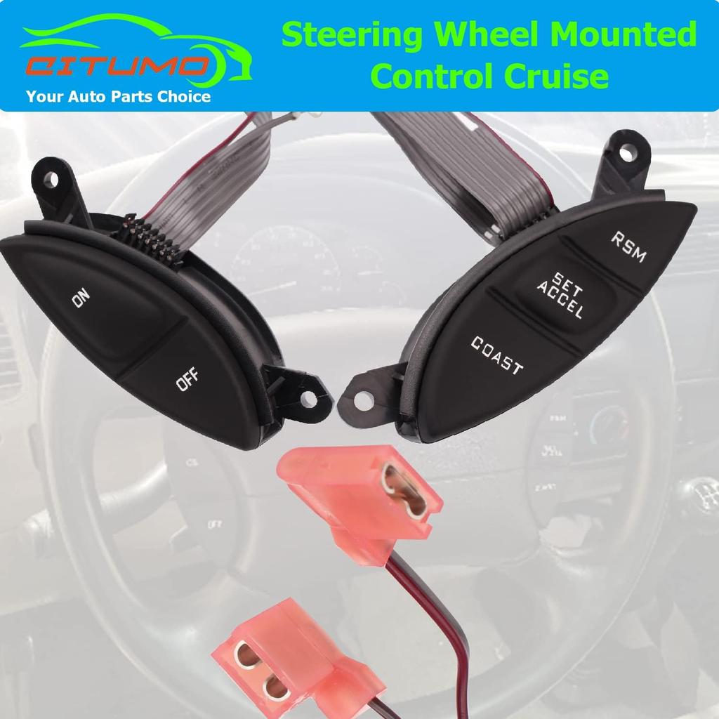 F87Z9C888BB Steering Wheel Mounted Cruise Control Switch Replacement for Ford 1998-2003 Ranger 2001-2005 Explorer Sport Trac F150 Mercury Mountaineer