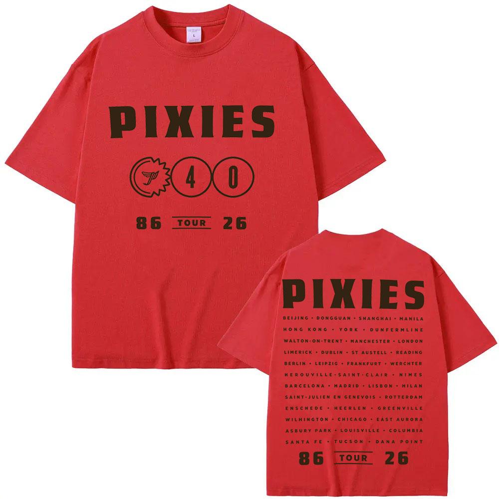 Trendy discount Pixies Grafisch T-shirt Stardust 2026 Wereldtournee Dagelijkse Kleding Print T-shirts Streetwear Dames Heren Casual Tops Zomer Katoenen T-shirt XXL