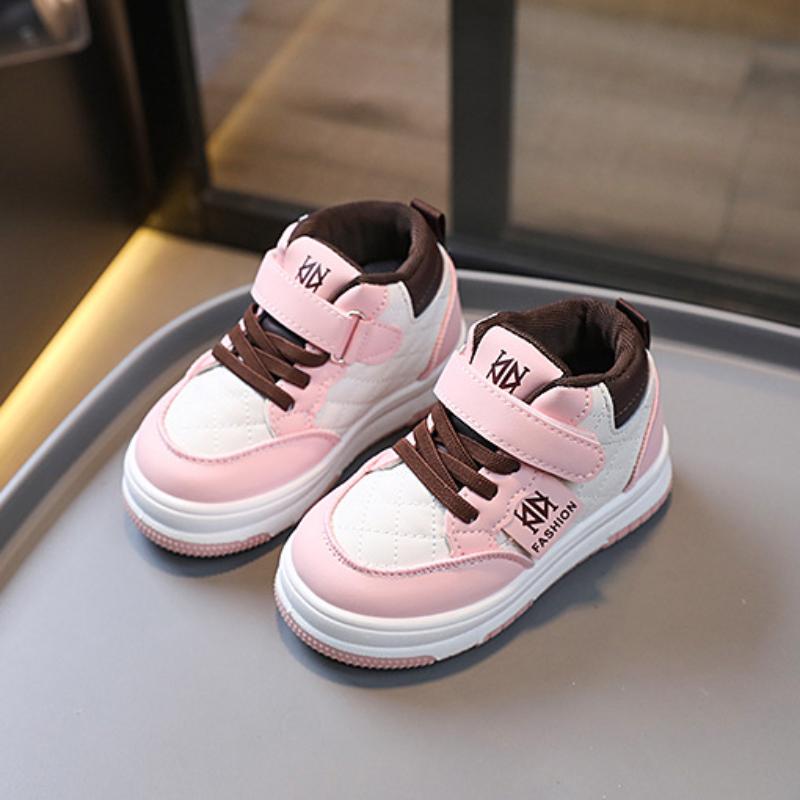 Spring Children's Korean-Style Comfortable Soft Bottom Skateboard Shoes High-Top Velcro Boys 'And Girls' Sneakers