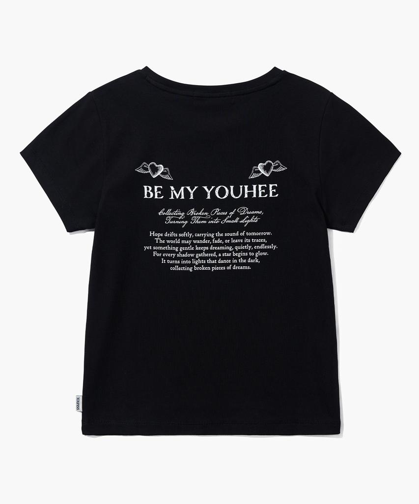 YOUHEE Heart Wing Graphic T-Shirt_Black