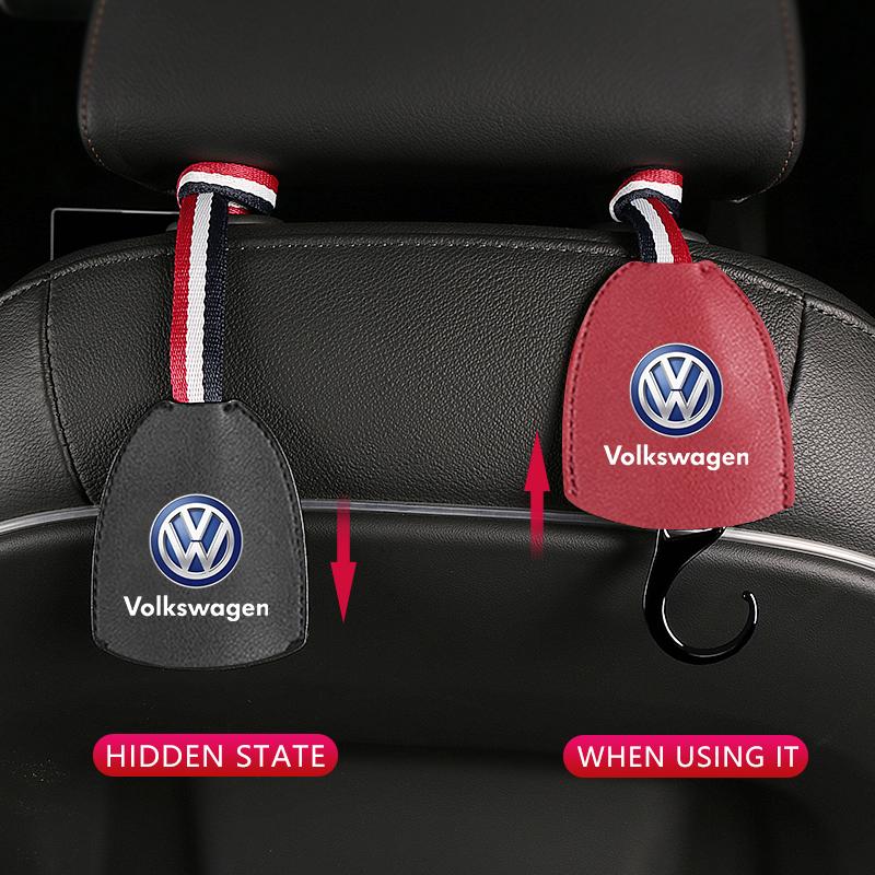 Car Seat Back Hooks Universal Interior Accessories For Volkswagen Golf GTI MK1 MK2 MK3 MK4 MK5 MK6 MK7 MK8