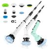 Foldable Wireless Electric Cleaning Brush - Handheld, Long-Handle, Rotating for Kitchen & Bathroom Use