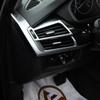 For BMW X5 f15 X6 F16 2014-2018 ABS Krom/Karbonfibertekstur Bil Klimaanlegg Utløpsventil Ramme Deksel Klistremerke Bil