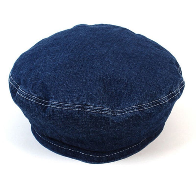 Universal Chemistry Belted Blue Denim Beret
