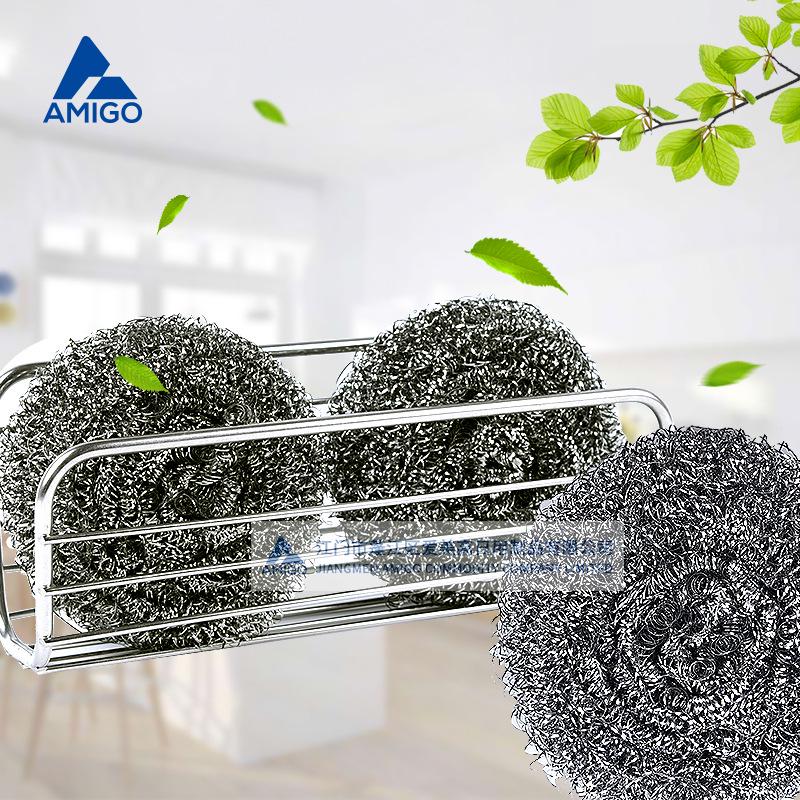 Large Stainless Steel Cleaning Balls - 2-Pack Dishwashing Pot Brushes