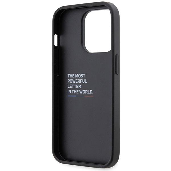 BMW BMHCP14L22GSLK case iPhone 14 Pro 6.1" black/black hardcase Grip Hot Stamp